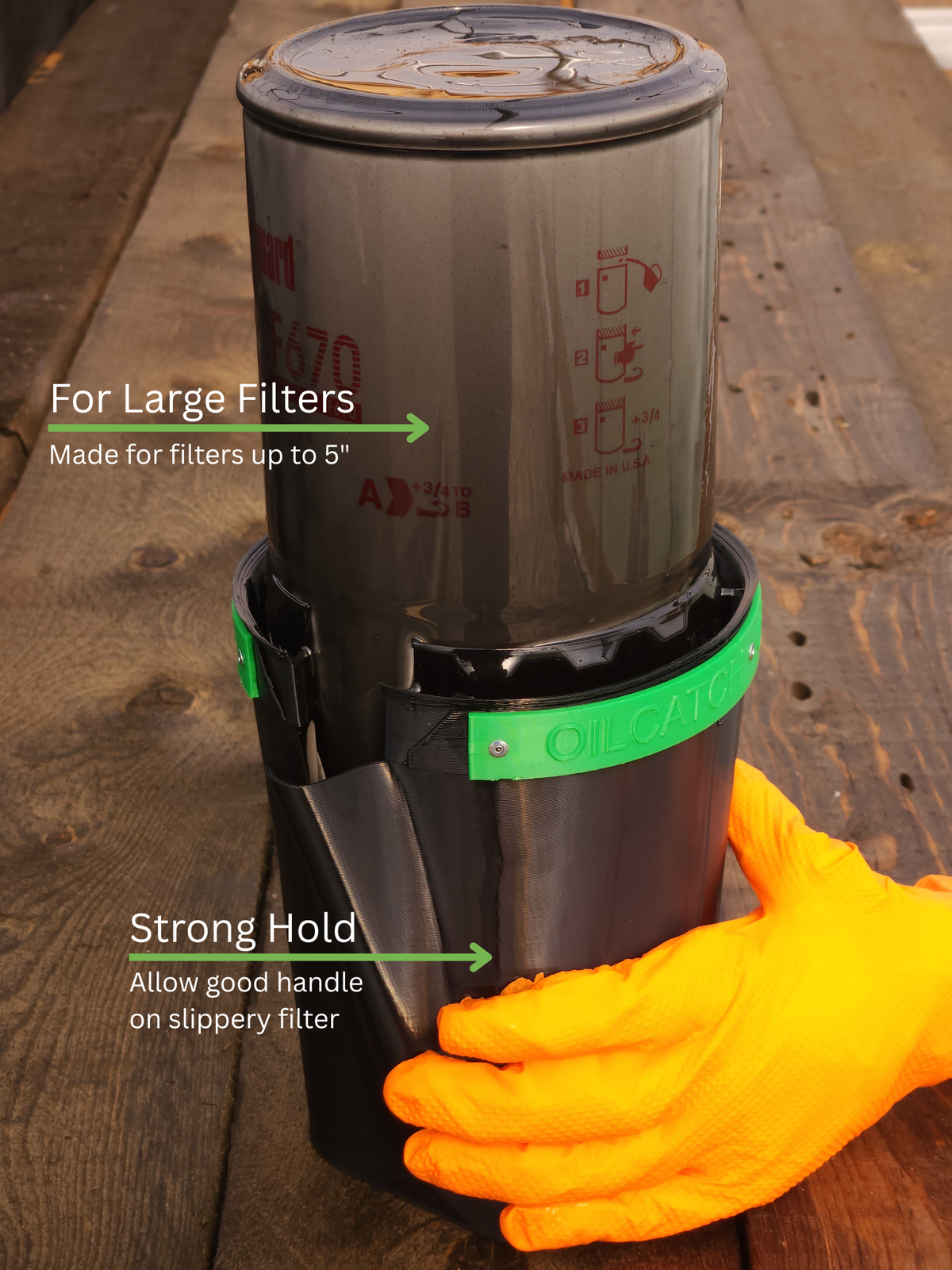Large Oilcatch - Up to 5" Filters image 2